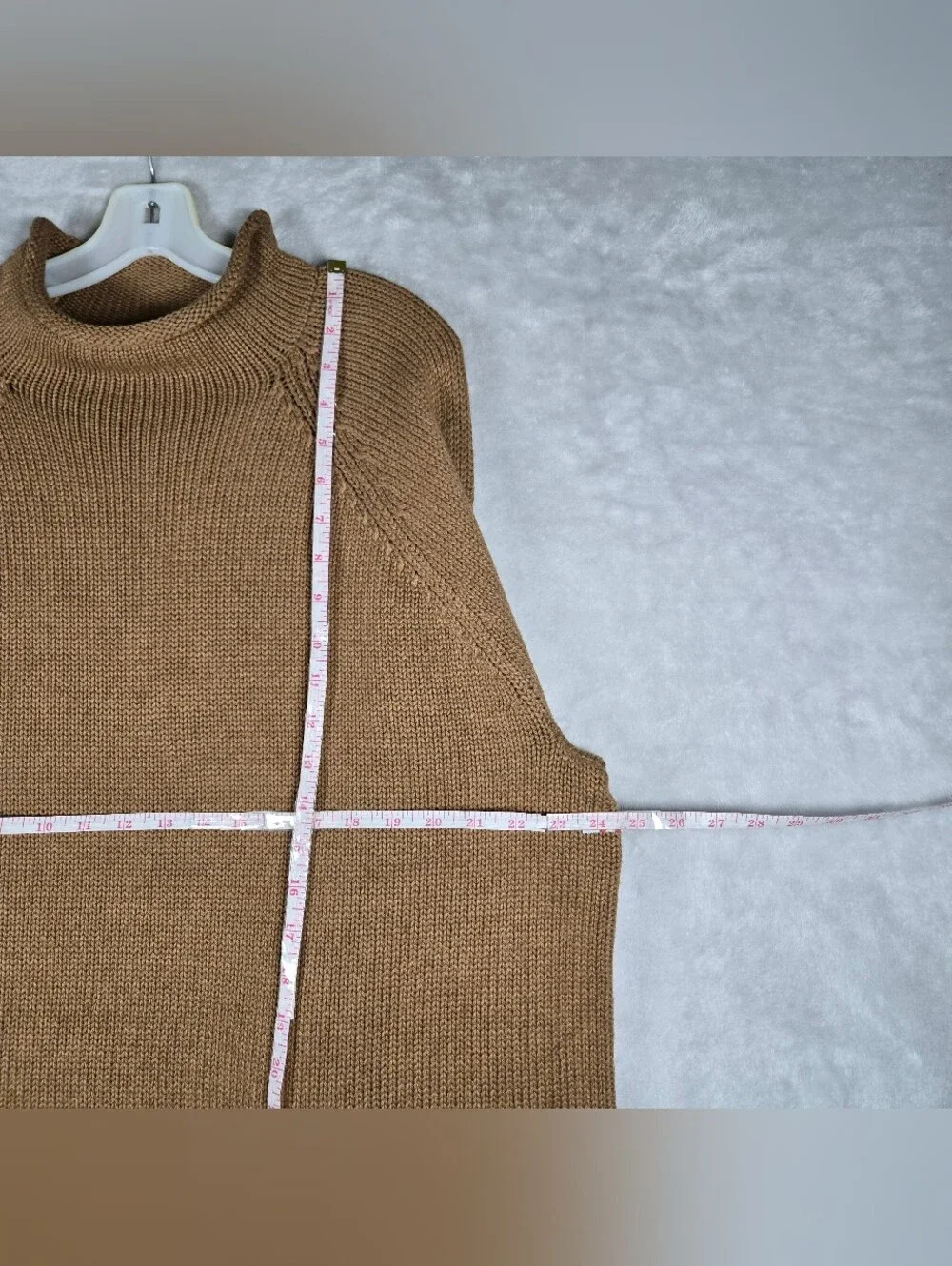 J Crew 1988 Rollneck Sweater Mens XL Dark Khaki Tan Cotton Solid NWT Minimalist